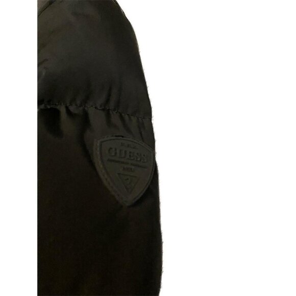 GUESS Black Designer Winter Puffer Parka Coat - Womens XXL - Picture 3 of 4